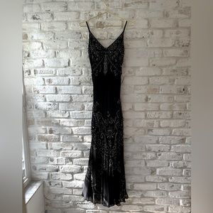 Vintage Sue Wong Nocturne Black Beaded Formal Dress Womens Size 2